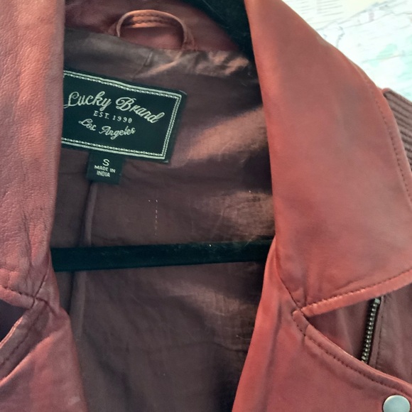Lucky Brand Leather Jacket - Picture 2 of 3